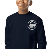 Custom Boys' Toddler Gildan Embroidered Crewneck Sweatshirt - Arklavo