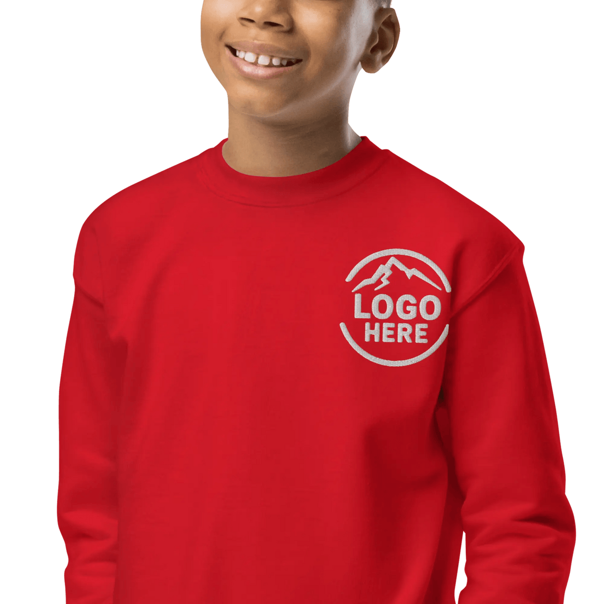 Custom Boys' Toddler Gildan Embroidered Crewneck Sweatshirt - Arklavo