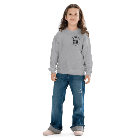 Custom Girls' Toddler Gildan Printed Crewneck Sweatshirt - Arklavo