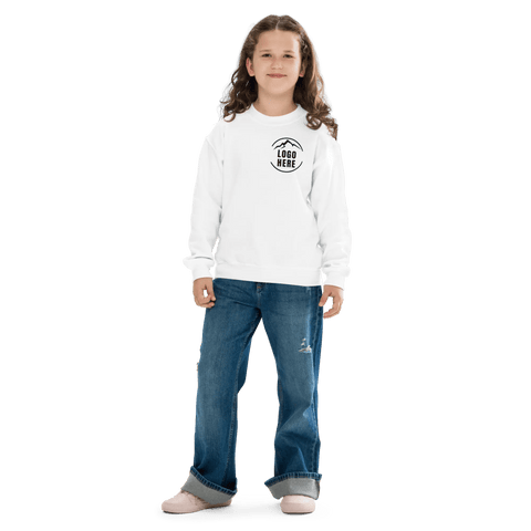 Custom Girls' Toddler Gildan Printed Crewneck Sweatshirt - Arklavo