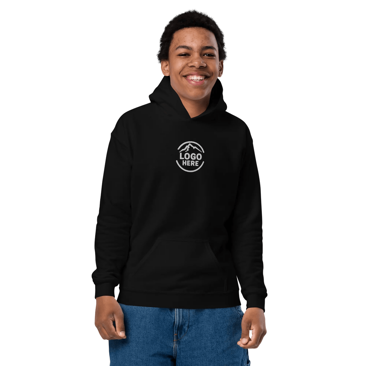Custom Kids' Gildan Embroidered Pullover Hoodie - Arklavo