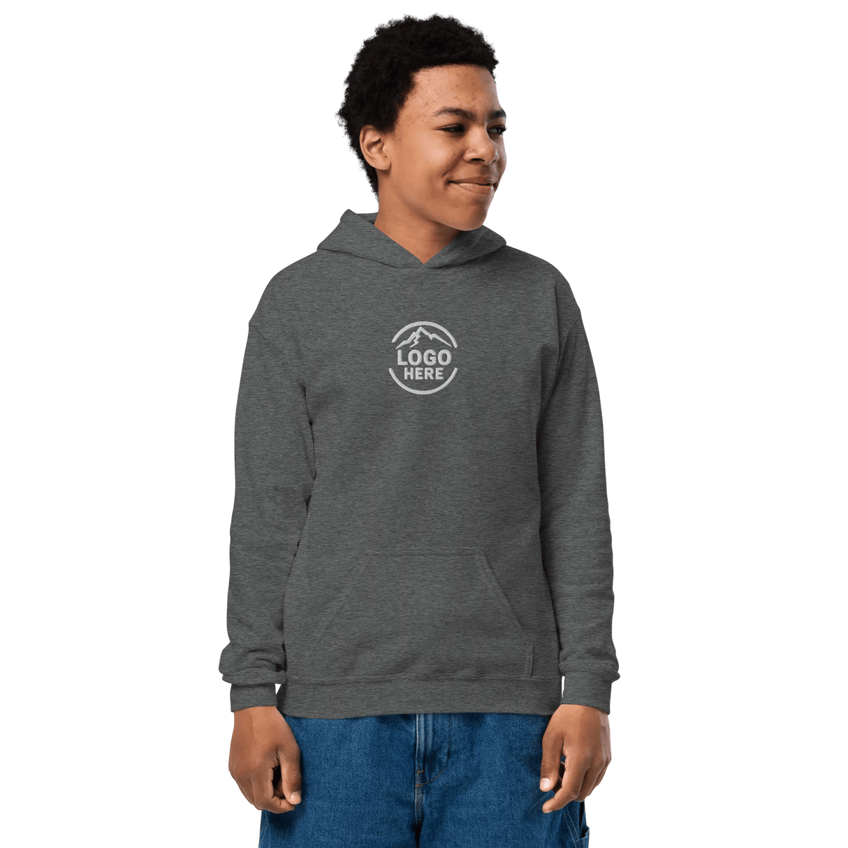 Custom Kids' Gildan Embroidered Pullover Hoodie - Arklavo