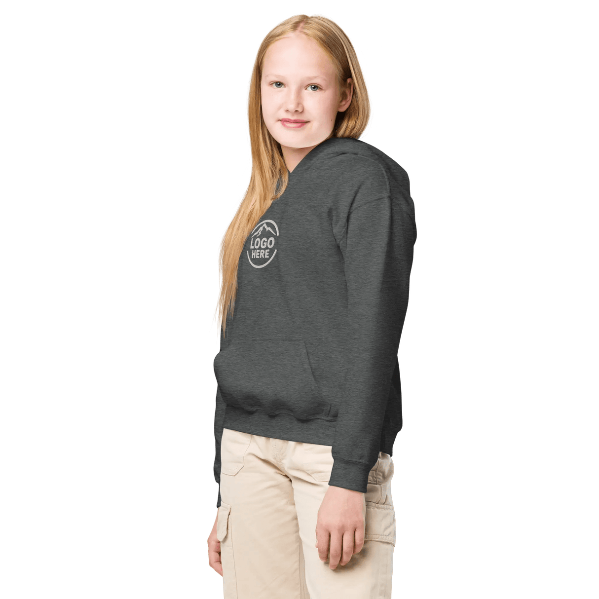 Custom Girls' Gildan Embroidered Pullover Hoodie - Arklavo