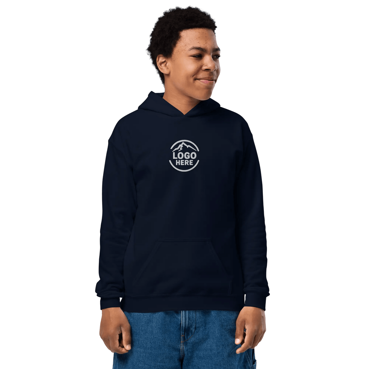 Custom Kids' Gildan Embroidered Pullover Hoodie - Arklavo