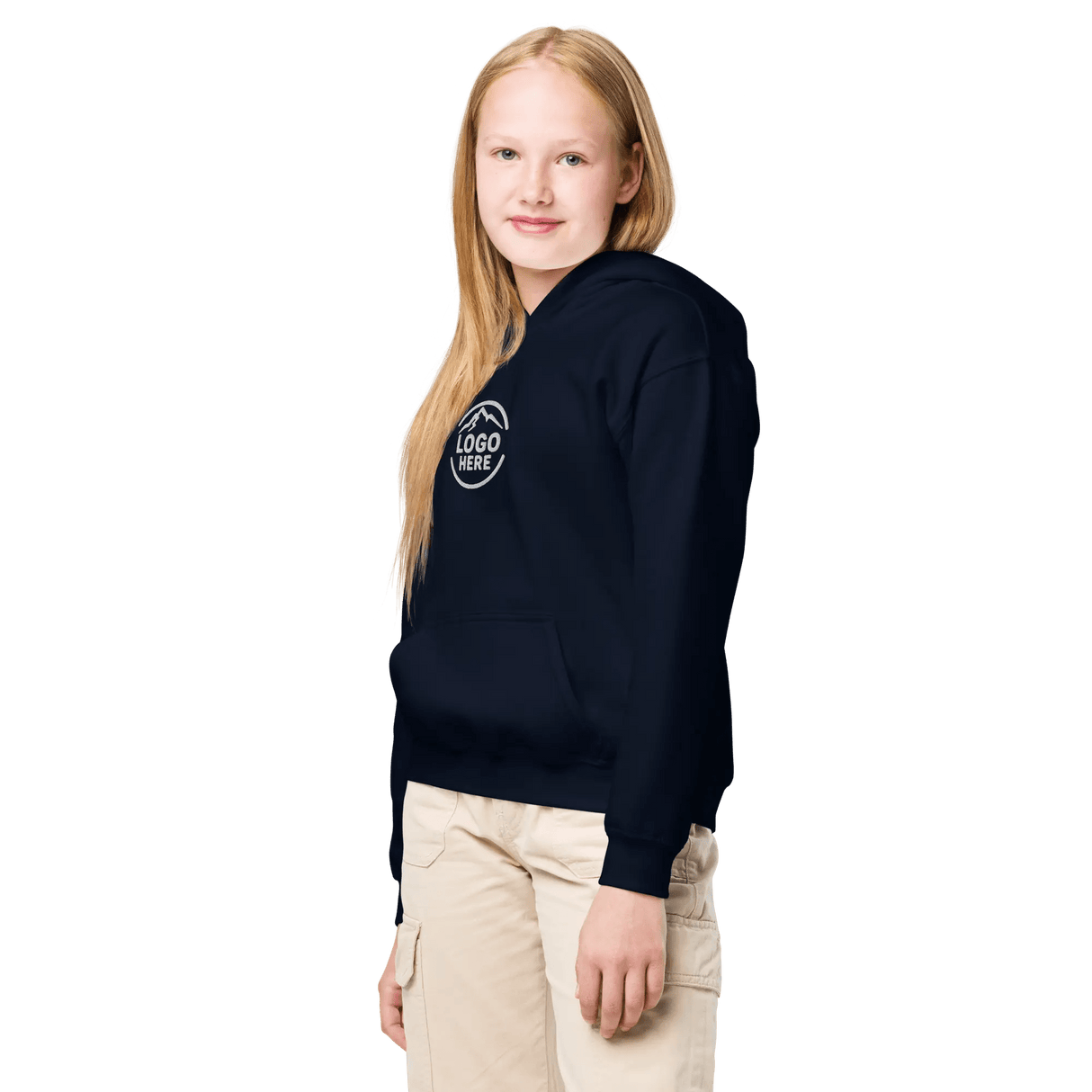 Custom Girls' Gildan Embroidered Pullover Hoodie - Arklavo