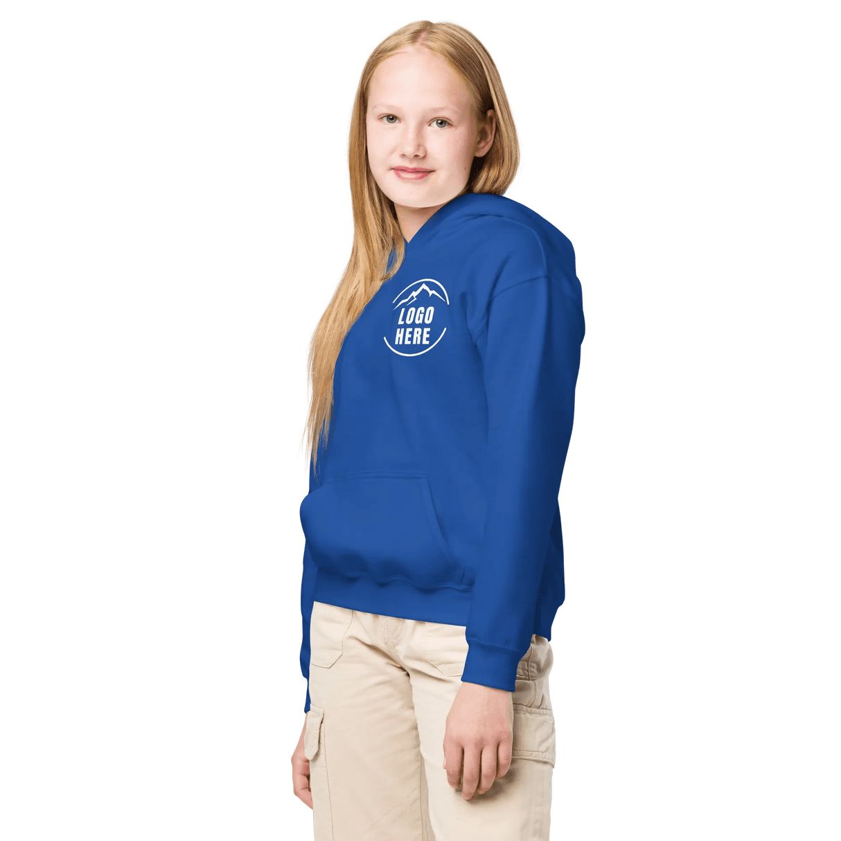 Custom Girls' Gildan Embroidered Pullover Hoodie - Arklavo