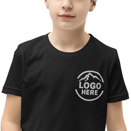 Custom Kids' Bella + Canvas Embroidered T-Shirt - Arklavo