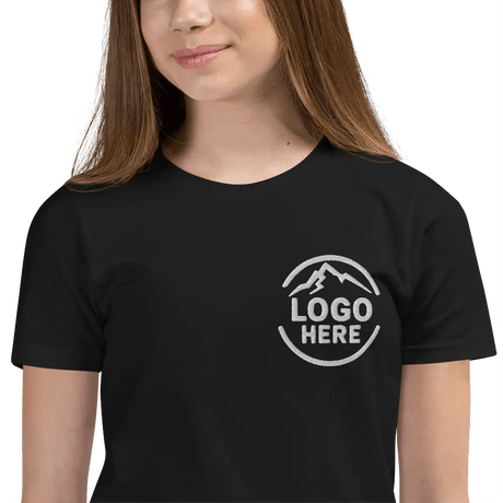 Custom Girls' Bella + Canvas Embroidered T-Shirt - Arklavo