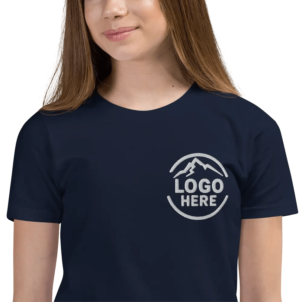 Custom Girls' Bella + Canvas Embroidered T-Shirt - Arklavo