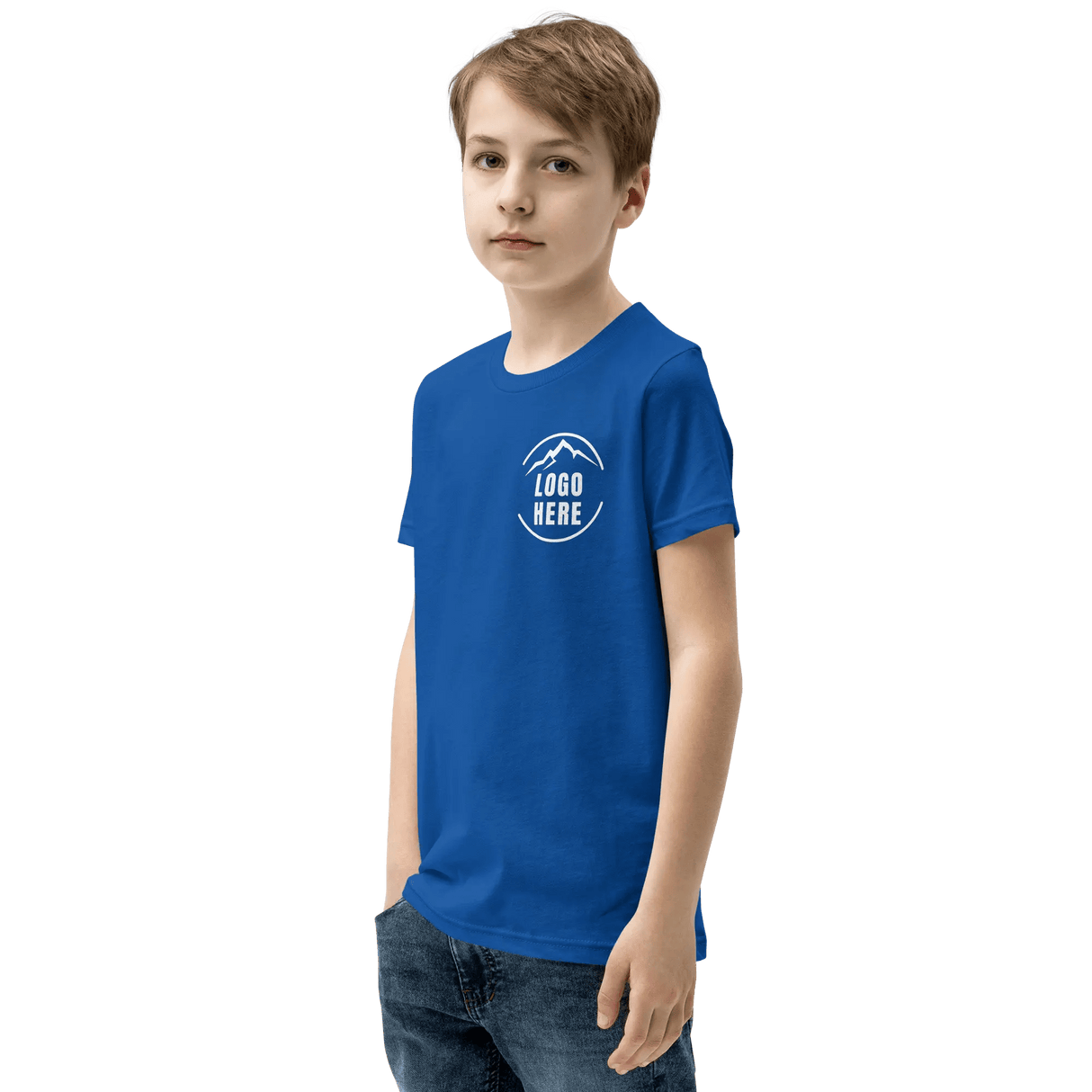 Custom Boys' Toddler Bella + Canvas Printed Crewneck T-Shirt - Arklavo