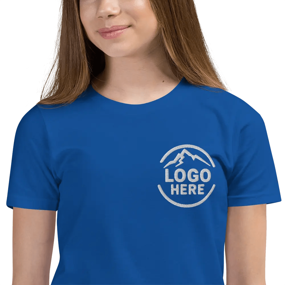 Custom Girls' Bella + Canvas Embroidered T-Shirt - Arklavo