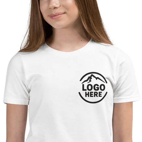 Custom Girls' Bella + Canvas Embroidered T-Shirt - Arklavo